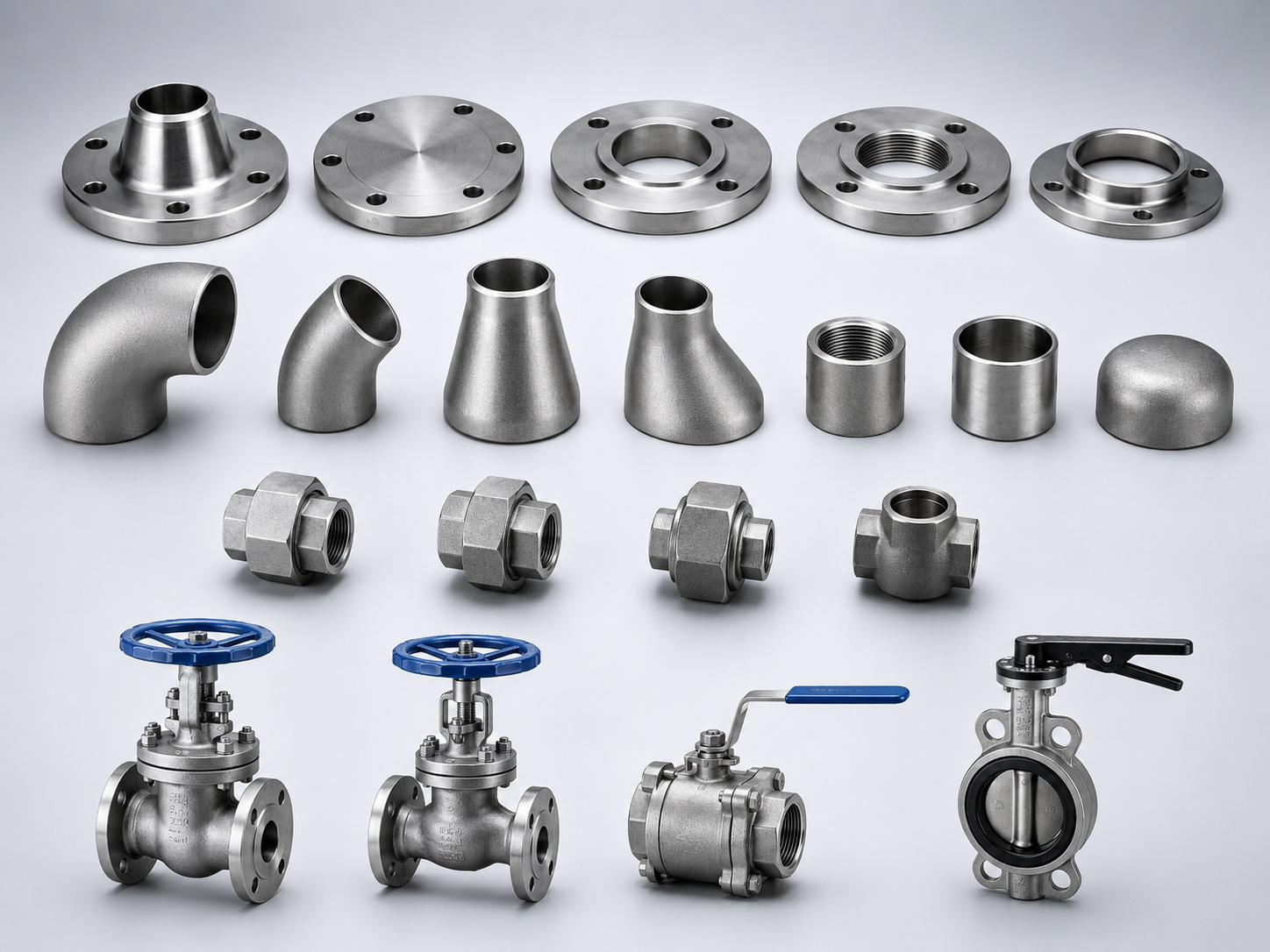 Flanges and pipe fittings