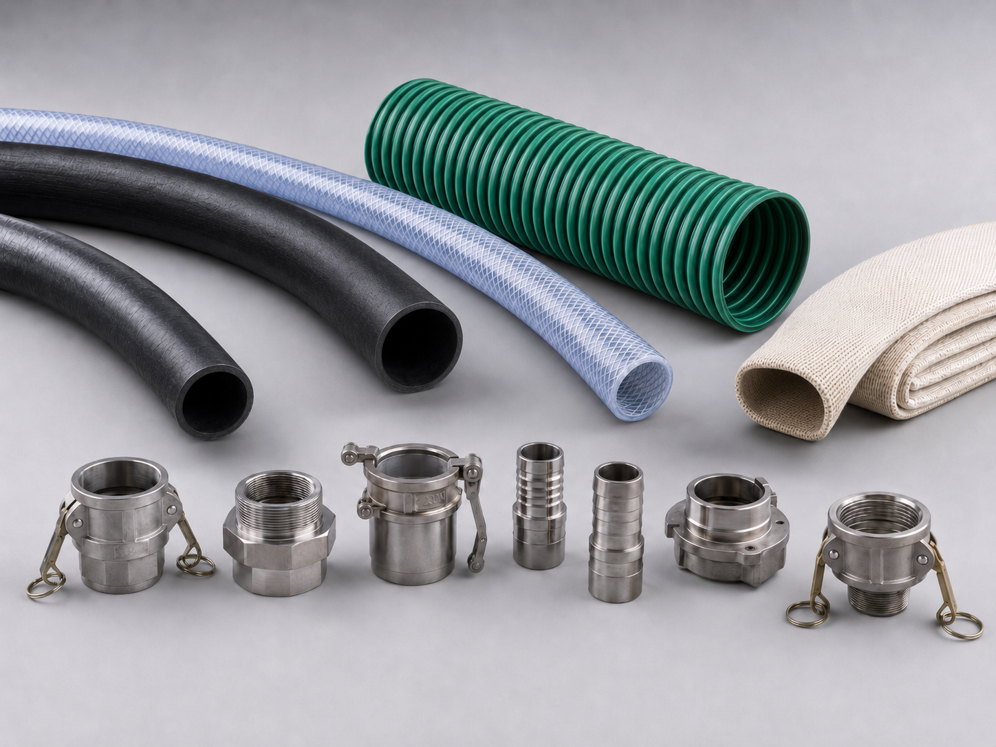 Industrial hoses and fittings